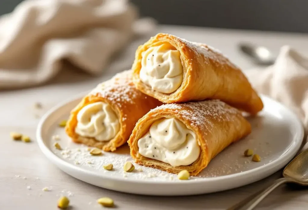 Ce cannoli feuilleté à la vanille cartonne (et il est ultra facile)