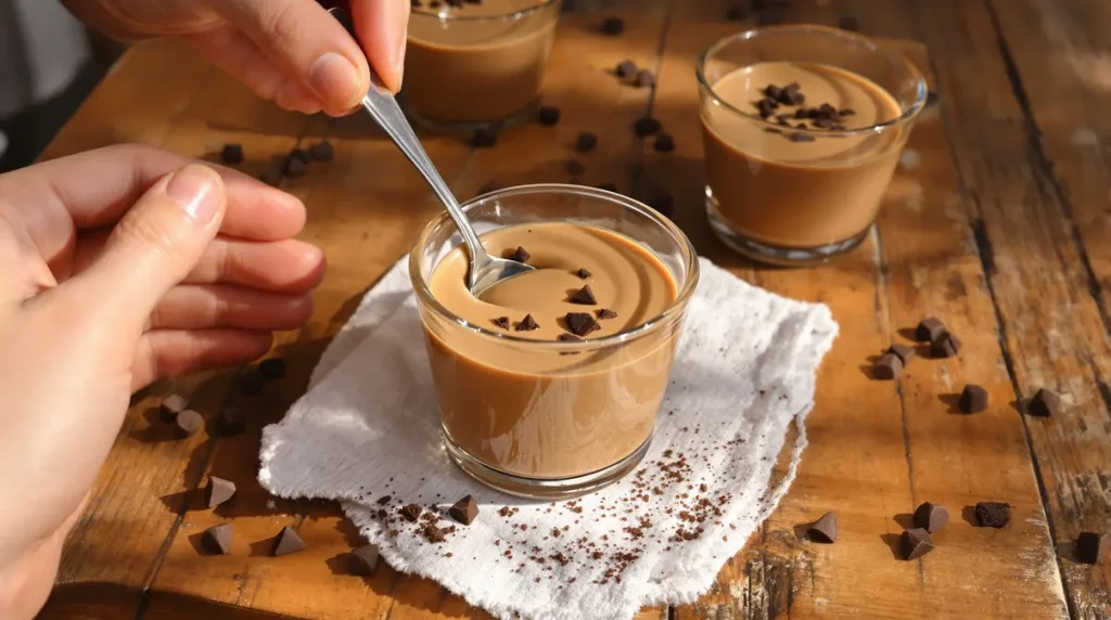 J’ai remplacé les flans et mousses du commerce par cette crème dessert au café maison : onctueuse, sans œufs et délicieusement facile à faire !