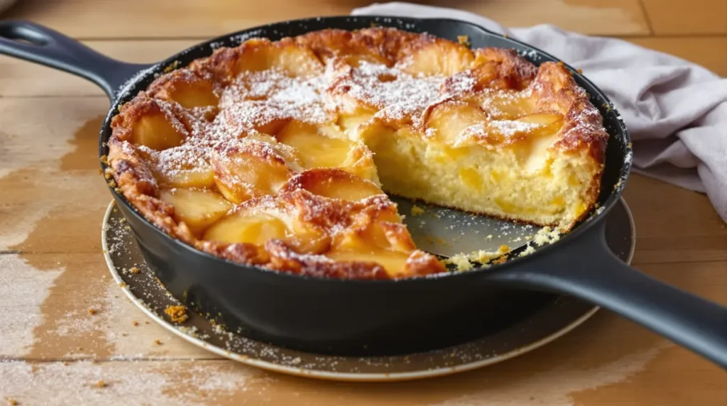 Je fais ce gâteau aux pommes à la poêle : ultra simple, rapide, sans four et 100 % réconfort