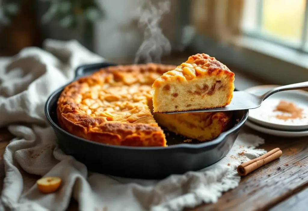 Je fais ce gâteau aux pommes à la poêle : ultra simple, ultra rapide, sans four et 100% réconfortant