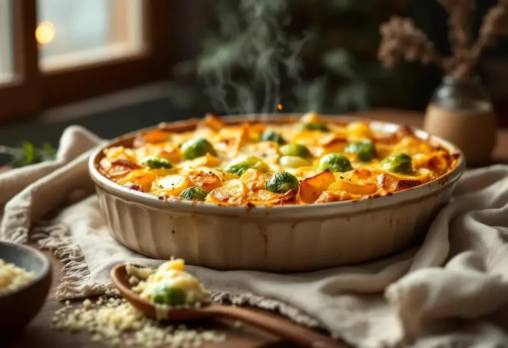 « Je le prépare chaque dimanche en hiver » : le gratin patates-choux de Bruxelles qui a séduit toute ma famille