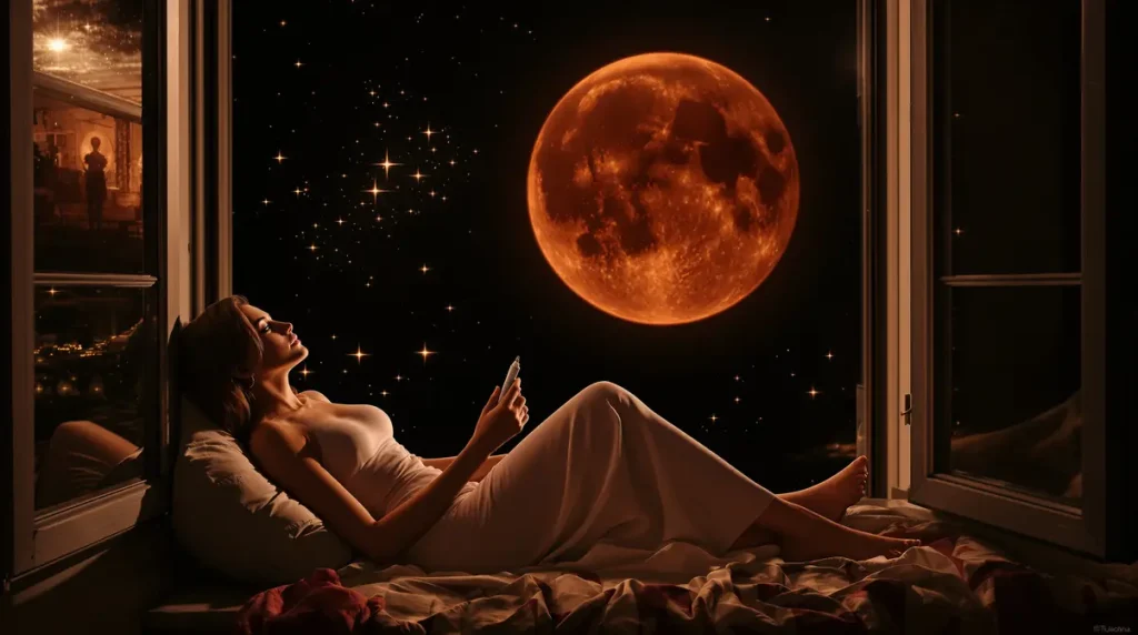 La pleine lune rouge du 3 mars 2026, appelée “Lune de Sang”, annonce un nettoyage intérieur profond (surtout pour ces 4 signes)