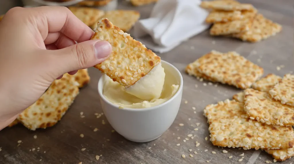 « Je les prépare en 10 minutes pour l'apéro » : mes crackers maison ultra croustillants au fromage et graines dorées, nettement plus savoureux que les industriels